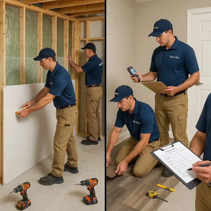 Repairs and Reconstruction process in Easton, MA